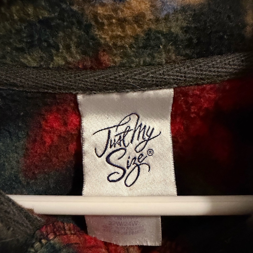 Floral Button-Up Fleece Jacket - Picture 3 of 5